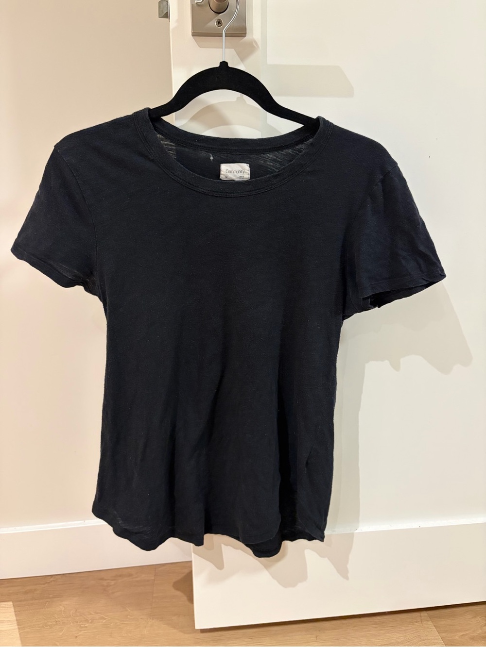 Aritzia Community Black Short Sleeve Tee *FLAW